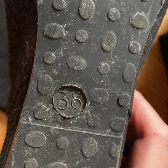 Black suede boots, size 38 - Picture 5 of 7